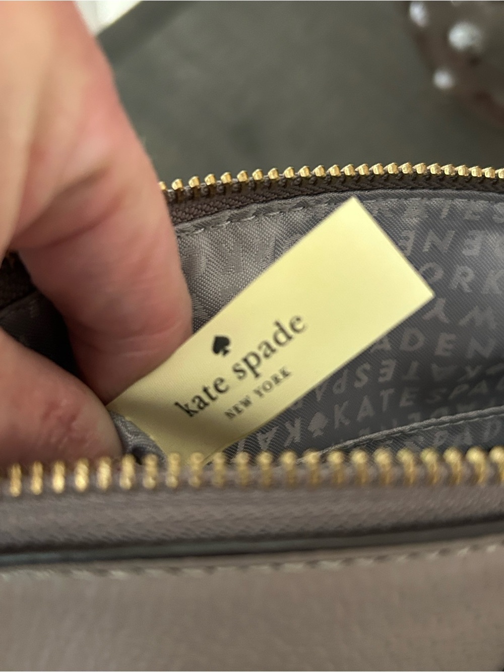 Kate Spade Millie Grove Street Leather 
Crossbody Taupe - Picture 8 of 10